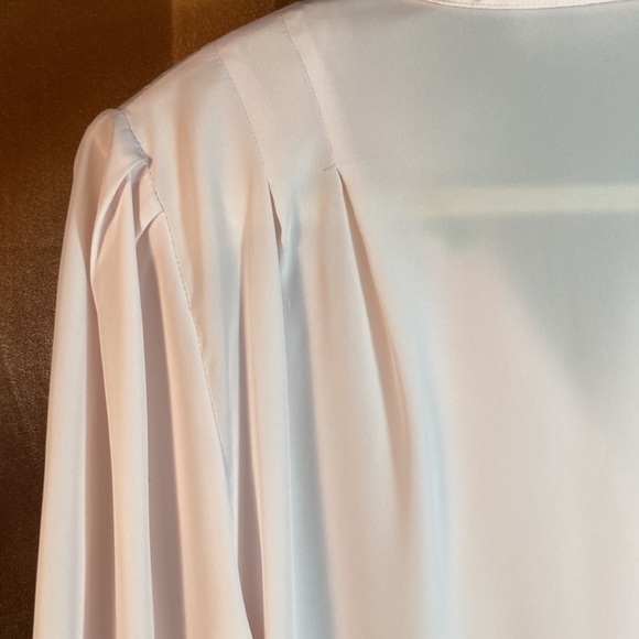 Vintage‎ 90’s work wear blouse. Soft pink. Big shoulder pads. Size 16. Y. - Picture 5 of 6